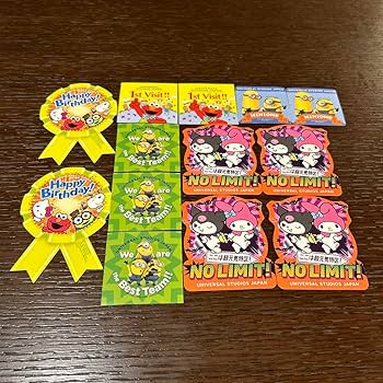 非売品　ハローキティ　USJ　バースデー　シール　ステッカー ユニバーサルスタジオジャパン ハローキティ 非売品シール
